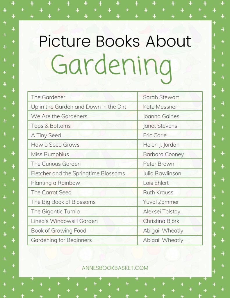 Picture Books About Gardening