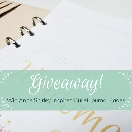 Giveaway: Anne Shirley Inspired Bullet Journal Pages